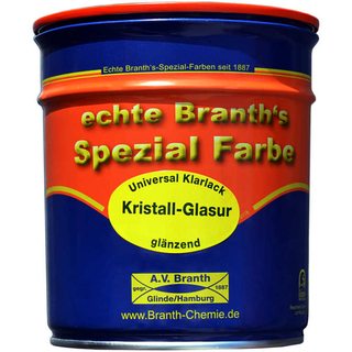 BRANTHs KRISTALL Glasur Klarlack im 0,75 Liter Gebinde - glnzend