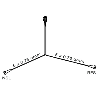 Kabelsatz Zuleitung PVC-Stecker, 13-polig 4 m Lnge, 2 x Bajonettverb.